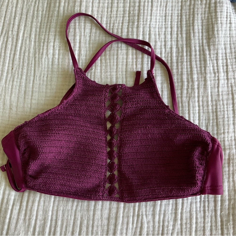 Purple Crochet Bikini